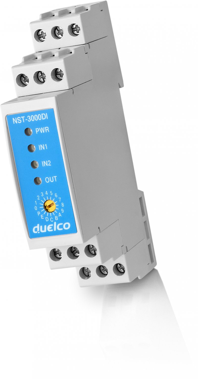 Duelco veiligheidsrelais met vertraagde outputs, ook voor bestaande installaties