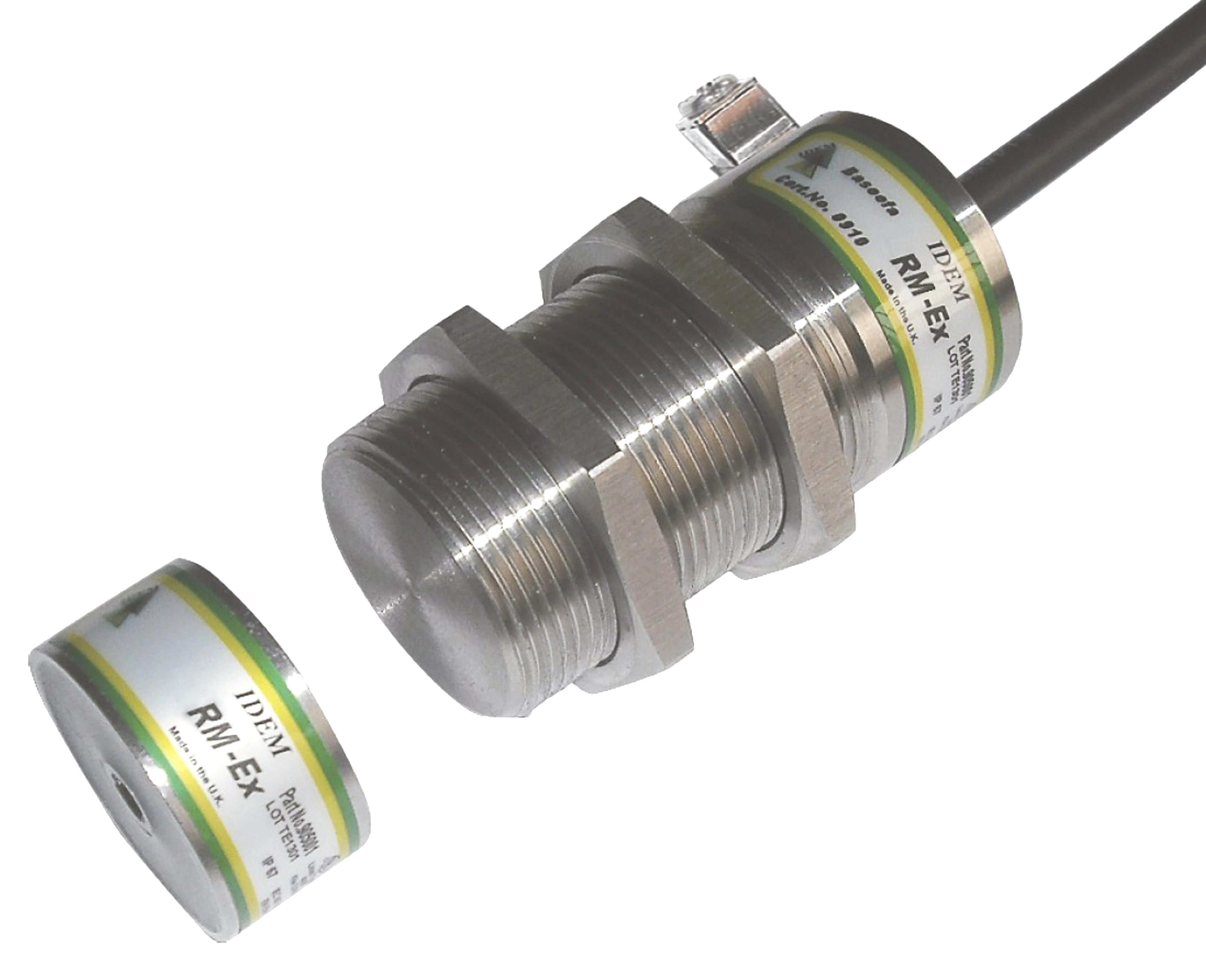 Idem Safety RM-serie EX explosieveilige contactloze veiligheidsschakelaar in RVS behuizing (5m kabel)