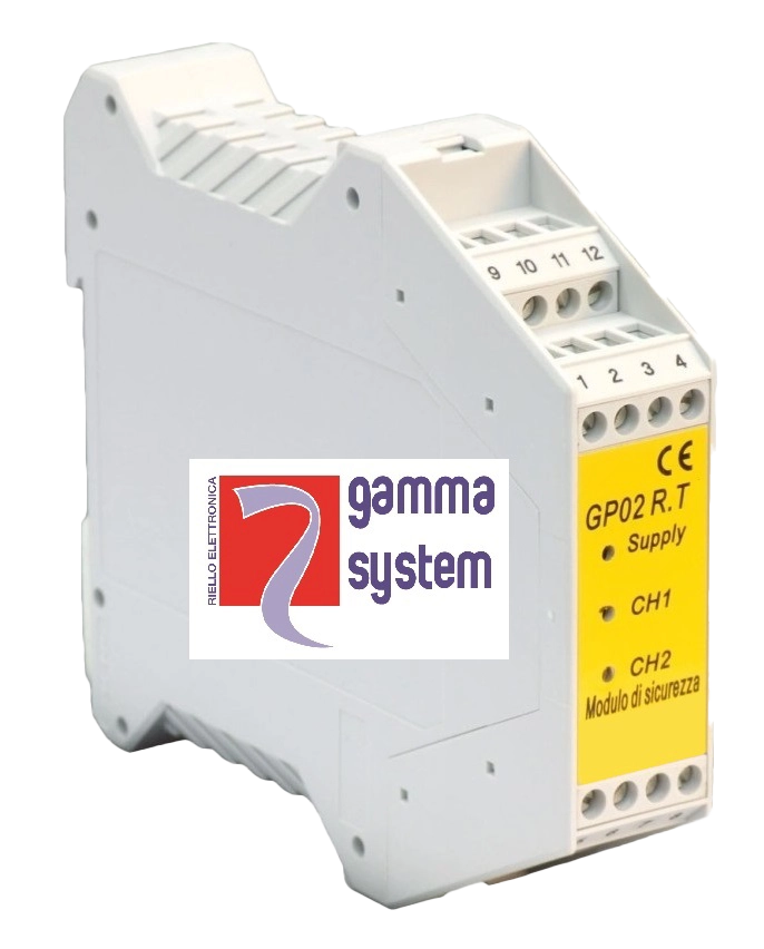 Gamma System sensorbewaking veiligheidsrelais, 2NC+1NO, manuele reset, 24VDC
