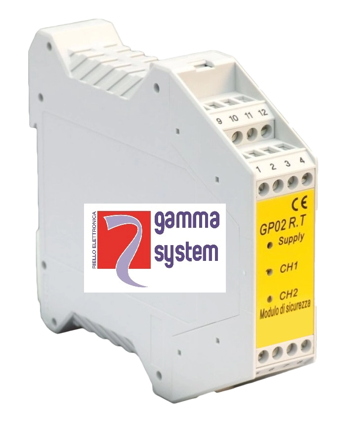 Gamma System sensorbewaking veiligheidsrelais, 2NC, automatische reset, 24VDC